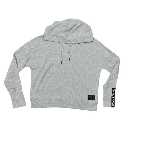 Calvin Klein Sweaters - Calvin Klein Gray Pullover Sweater Cotton Blend S Performance Waffle